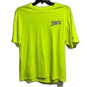 Badger Neon Yellow Short Sleeve Athletic Tee Size L (575)